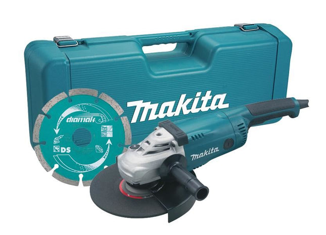 Makita GA9020KD 230mm Angle Grinder with Case & Diamond Wheel 2000W 110V Makita - RockBottom Northampton 