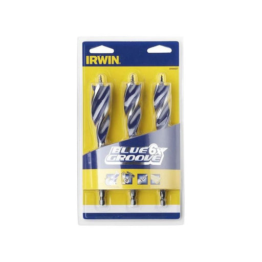 Irwin® Blue Groove 6X Wood Drill Bit Set, 3 Piece IRWIN® - RockBottom Northampton