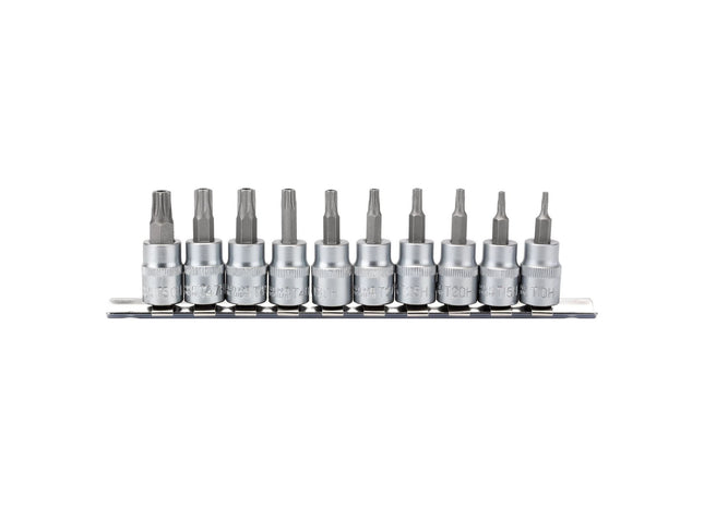 Draper TX-STAR Security Socket Bit Set, 3/8" Sq. Dr., 48mm (10 Piece) Draper - Town Tools