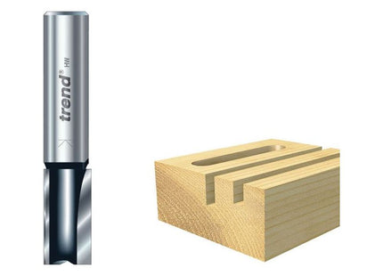 Trend TR12 x 1/4 TCT Two Flute Cutter Long Shank 12 x 19mm Trend - RockBottom Northampton