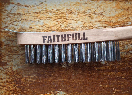 Faithfull Heavy-Duty Scratch Brush with Scraper - 4 Row Faithfull - RockBottom Northampton