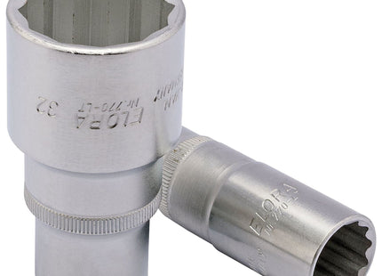 Draper Elora Deep Bi-Hexagon Socket, 1/2" Sq. Dr., 19mm 25119 Draper - Town Tools 
