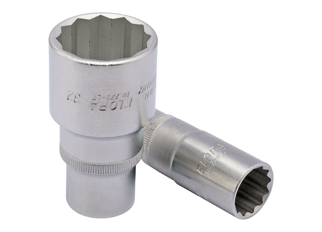 Draper Elora Deep Bi-Hexagon Socket, 1/2" Sq. Dr., 19mm 25119 Draper - Town Tools 