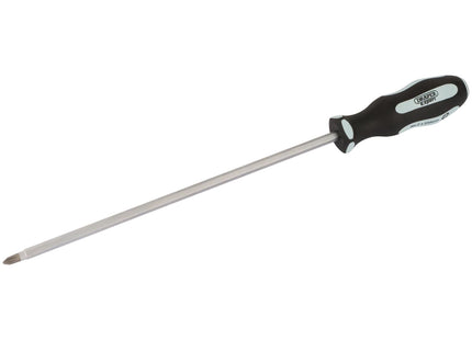 Draper 'Pound Thru' Cross Slot Soft Grip Screwdriver, No.2 x 250mm 63595 Draper - Town Tools 