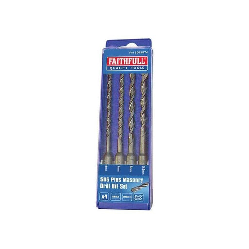 Faithfull SDS Plus Drill Bit Set, 4 Piece Faithfull - RockBottom Northampton