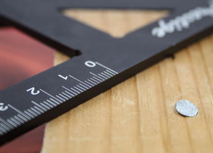 Faithfull Prestige Centre Finder Gauge Black Aluminium 100mm Faithfull - RockBottom Northampton