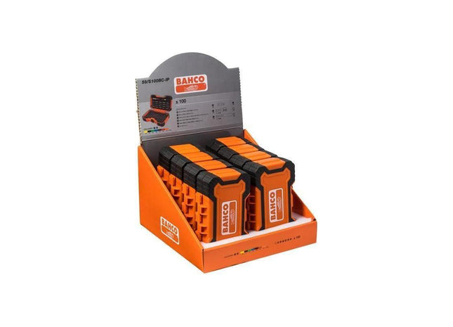 Bahco 100 Piece Colour Bit Set Display (8 x Sets) Bahco - RockBottom Northampton