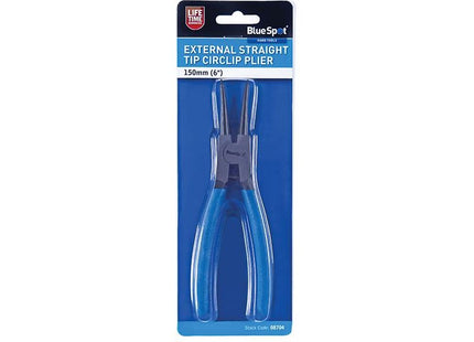 Bluespot Tools Circlip Pliers External Straight 150mm (6in) BlueSpot Tools - RockBottom Northampton