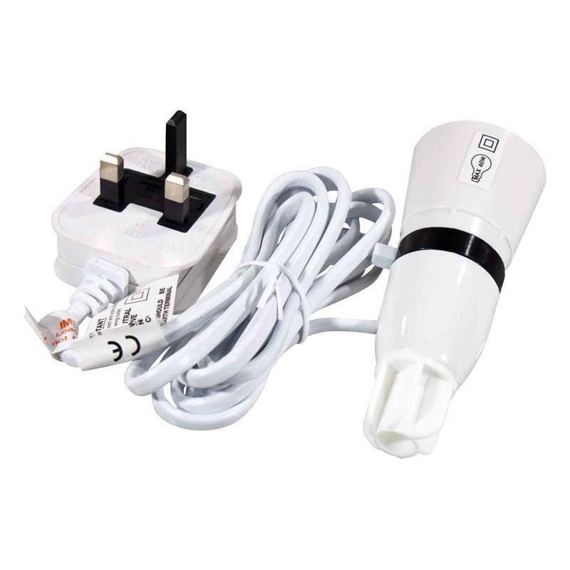 Dencon Bottle B22 Lamp Adaptor with Flex & Plug Dencon - RockBottom Northampton
