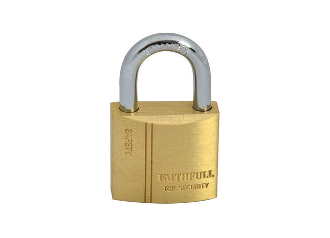 Faithfull Brass Padlock 30mm 3 Keys Faithfull - RockBottom Northampton