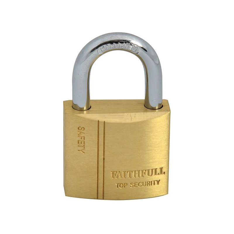 Faithfull Brass Padlock 30mm 3 Keys Faithfull - RockBottom Northampton
