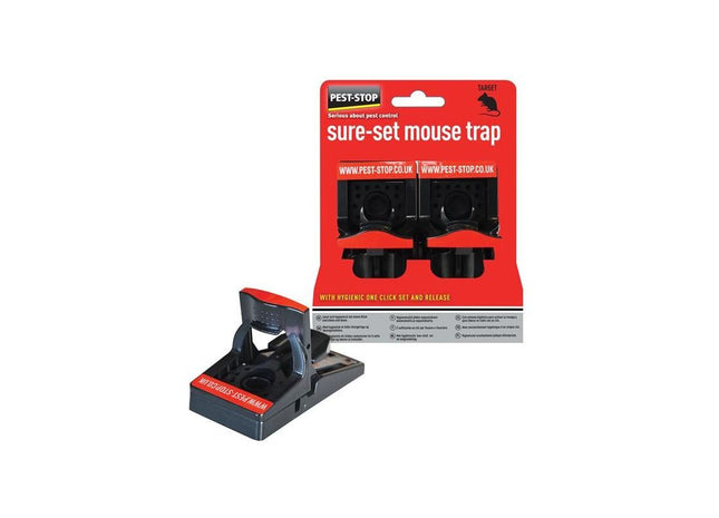 Pest-Stop (Pelsis Group) Sure-Set Mouse Trap (Twin Pack) Pest-Stop (Pelsis Group) - RockBottom Nothampton