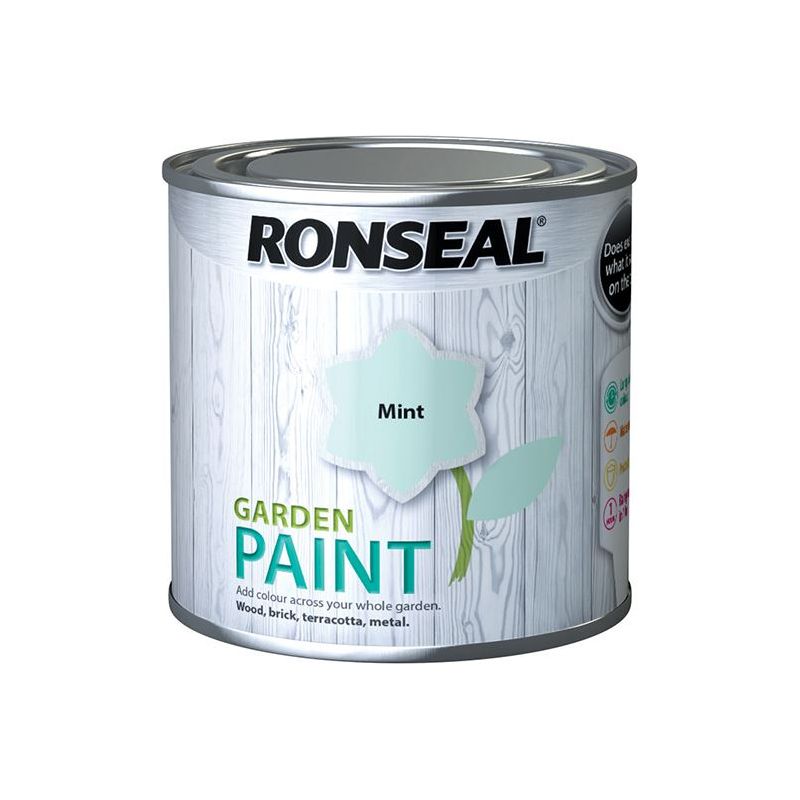 Ronseal Garden Paint Mint 250ml Ronseal - RockBottom Nothampton