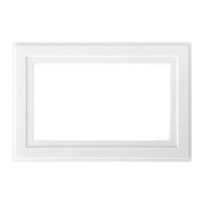 Dencon White Finger Plate 2-Gang Dencon - RockBottom Northampton