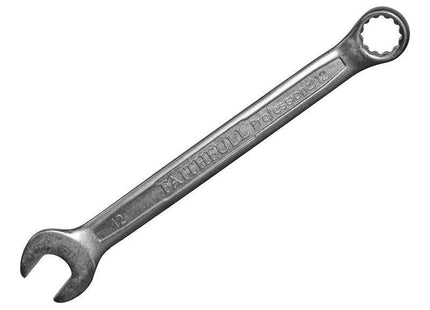 Faithfull Combination Spanner CV Satin Finish 12mm Faithfull - RockBottom Northampton