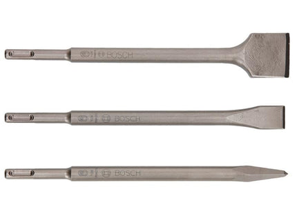 Bosch Powertool Accessories SDS Plus Hammer Drill Bit Set, 3 Piece Bosch Powertool Accessories - RockBottom Northampton