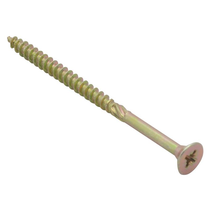Forgefix Spectre™ PZ Compatible Wood Screw CSK ZYP 6.0 x 80mm Box 100 ForgeFix - RockBottom Northampton