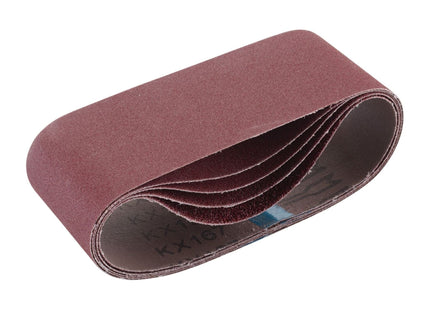 Draper Cloth Sanding Belt, 75 x 457mm, Assorted Grit (Pack of 5) 09237 Draper - Town Tools 