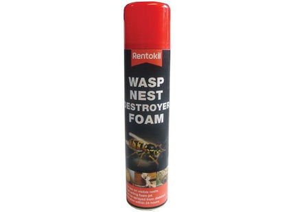 Rentokil Wasp Nest Destroy Foam Aerosol 300ml Rentokil - RockBottom Nothampton