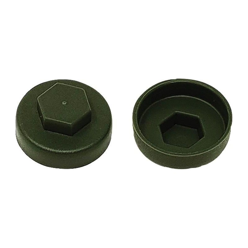 Forgefix TechFast Cover Cap Olive Green 16mm (Pack 100) ForgeFix - RockBottom Northampton
