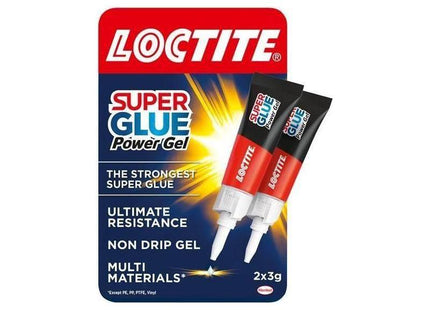 Loctite Super Glue Power Gel Tube 2 x 3g Loctite - RockBottom Northampton