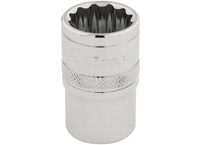 Draper HI-TORQ 12 Point Socket, 1/2" Sq. Dr., 17mm 33167 Draper - Town Tools 