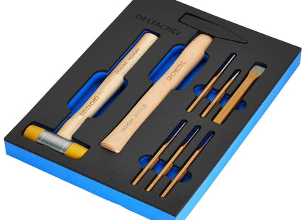 Draper Bunker Hammer and Pin Punch Set in EVA Foam Inlay (8 Piece) Draper - Town Tools
