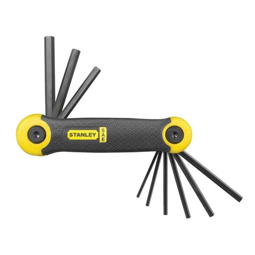 Stanley® Hand Tools Imperial Folding Hexagon Key Set, 9 Piece (5/64 - 1/4in) STANLEY® Hand Tools - RockBottom Nothampton