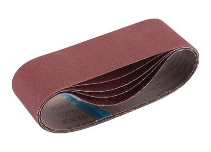 Draper Cloth Sanding Belt, 75 x 533mm, Assorted Grit (Pack of 5) 09246 Draper - Town Tools 