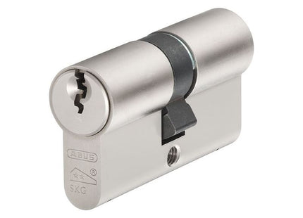 Abus Mechanical E60NP Euro Double Cylinder Nickel Pearl 30mm / 35mm Visi ABUS Mechanical - RockBottom Northampton 