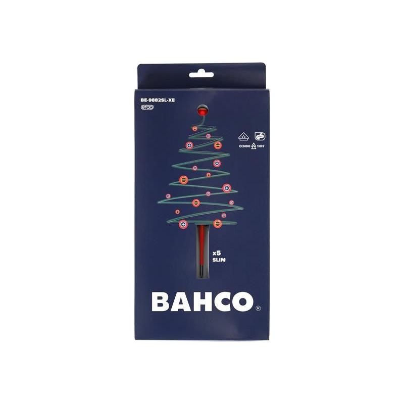 Bahco XMAS BE-9882SL ERGO™ Slim VDE Insulated Screwdriver Set, 5 Piece Bahco - RockBottom Northampton