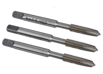 Faithfull HSS Straight Flute Tap Set M5 x 0.8, 3 Piece Faithfull - RockBottom Northampton