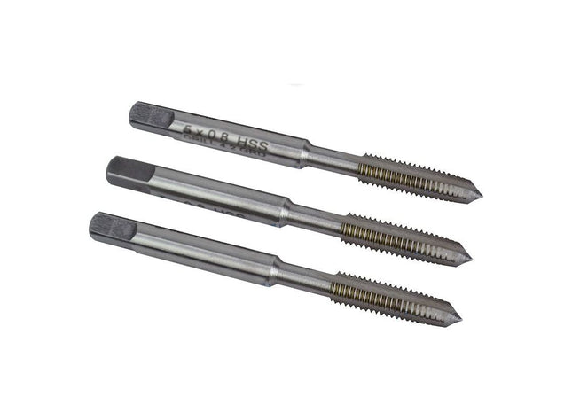Faithfull HSS Straight Flute Tap Set M5 x 0.8, 3 Piece Faithfull - RockBottom Northampton