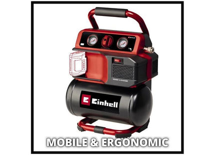 Einhell TE-AC 18/75 Li OF-Solo Power X-Change Air Compressor 18V Bare Unit Einhell - RockBottom Northamptin