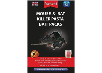 Rentokil Mouse & Rat Killer Pasta Bait (Sachets 10) Rentokil - RockBottom Nothampton