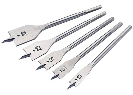 Draper Flat Wood Bit Set, 13 - 32mm (5 Piece) 84451 Draper - Town Tools 