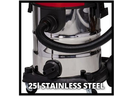Einhell TE-VC 36/25 Li S-Solo Wet/Dry Vacuum Cleaner 36V (2 x 18V) Bare Unit Einhell - RockBottom Northamptin