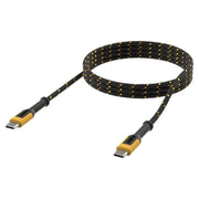 Dewalt Telecoms USB C to USB C Reinforced Charging Cable 1.2m (4ft) DEWALT Telecoms - RockBottom Northampton