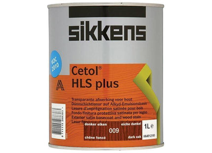 Sikkens Cetol HLS Plus Translucent Woodstain Dark Oak 1 litre Sikkens - RockBottom Nothampton