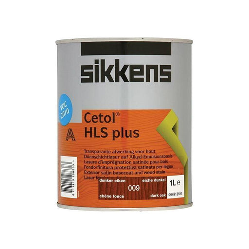 Sikkens Cetol HLS Plus Translucent Woodstain Dark Oak 1 litre Sikkens - RockBottom Nothampton