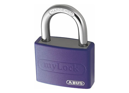 Abus Mechanical T65AL/40mm My Lock Aluminium Padlock Violet Keyed Alike 6401 ABUS Mechanical - RockBottom Northampton 