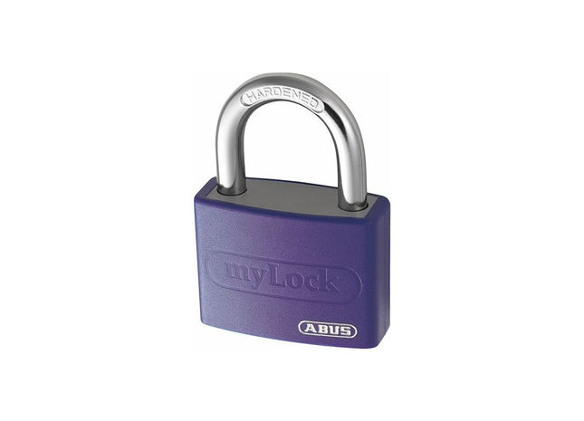 Abus Mechanical T65AL/40mm My Lock Aluminium Padlock Violet Keyed Alike 6401 ABUS Mechanical - RockBottom Northampton 