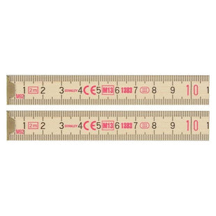 Stanley® Hand Tools Wooden Folding Rule 2m STANLEY® Hand Tools - RockBottom Nothampton