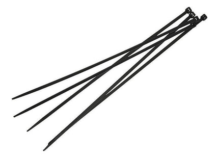 Faithfull Cable Ties Black 4.8 x 300mm (Pack 100) Faithfull - RockBottom Northampton