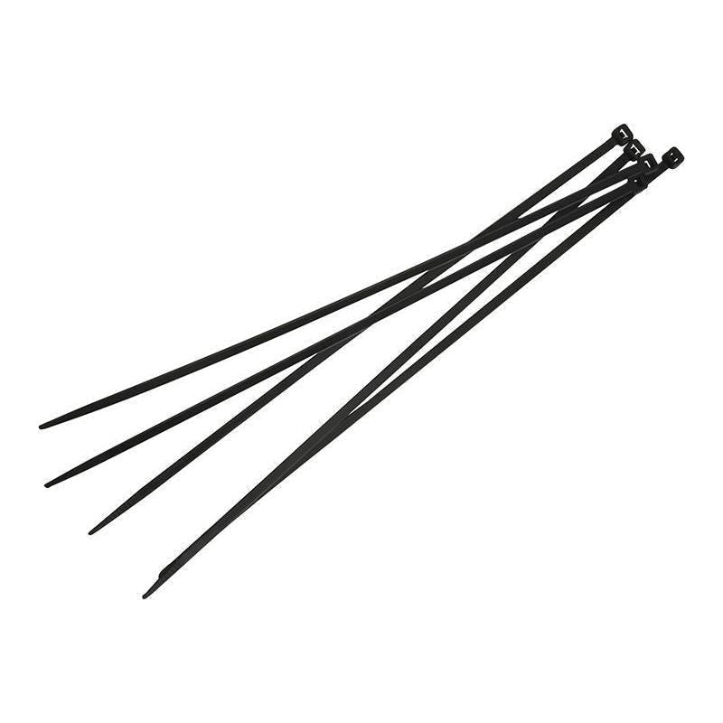 Faithfull Cable Ties Black 4.8 x 300mm (Pack 100) Faithfull - RockBottom Northampton