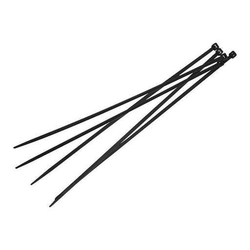 Faithfull Cable Ties Black 4.8 x 300mm (Pack 100) Faithfull - RockBottom Northampton