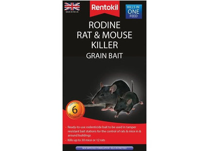 Rentokil Rodine Rat & Mouse Killer Grain Bait (Sachets 6) Rentokil - RockBottom Nothampton