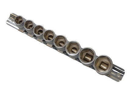 Bluespot Tools 3/8in Drive Socket Set on Rail, 8 Piece BlueSpot Tools - RockBottom Northampton