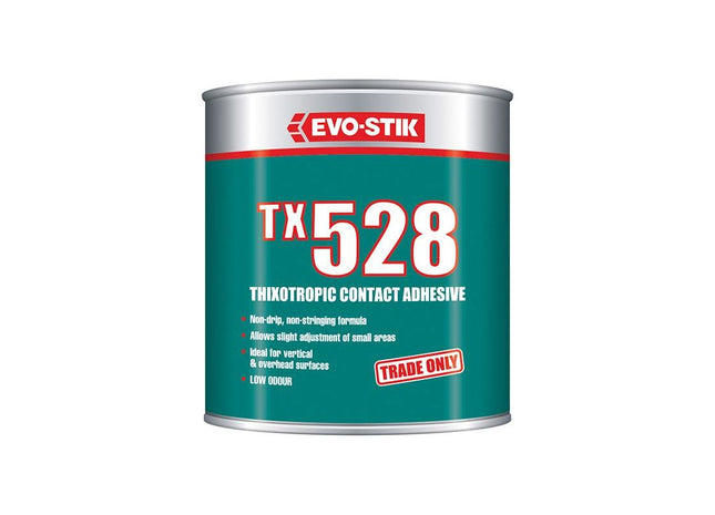 Evo-Stik TX528 Thixotropic Contact Adhesive 1 Litre EVO-STIK - RockBottom Northamptin
