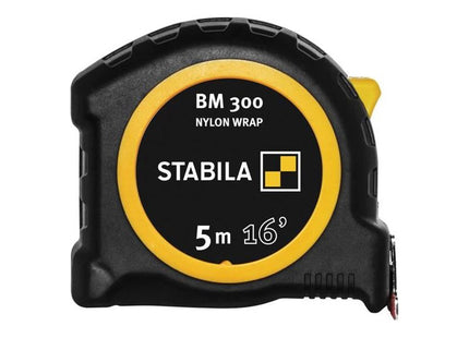 Stabila BM 300 Robust Pocket Tape 5m/16ft (Width 27mm) Stabila - RockBottom Nothampton